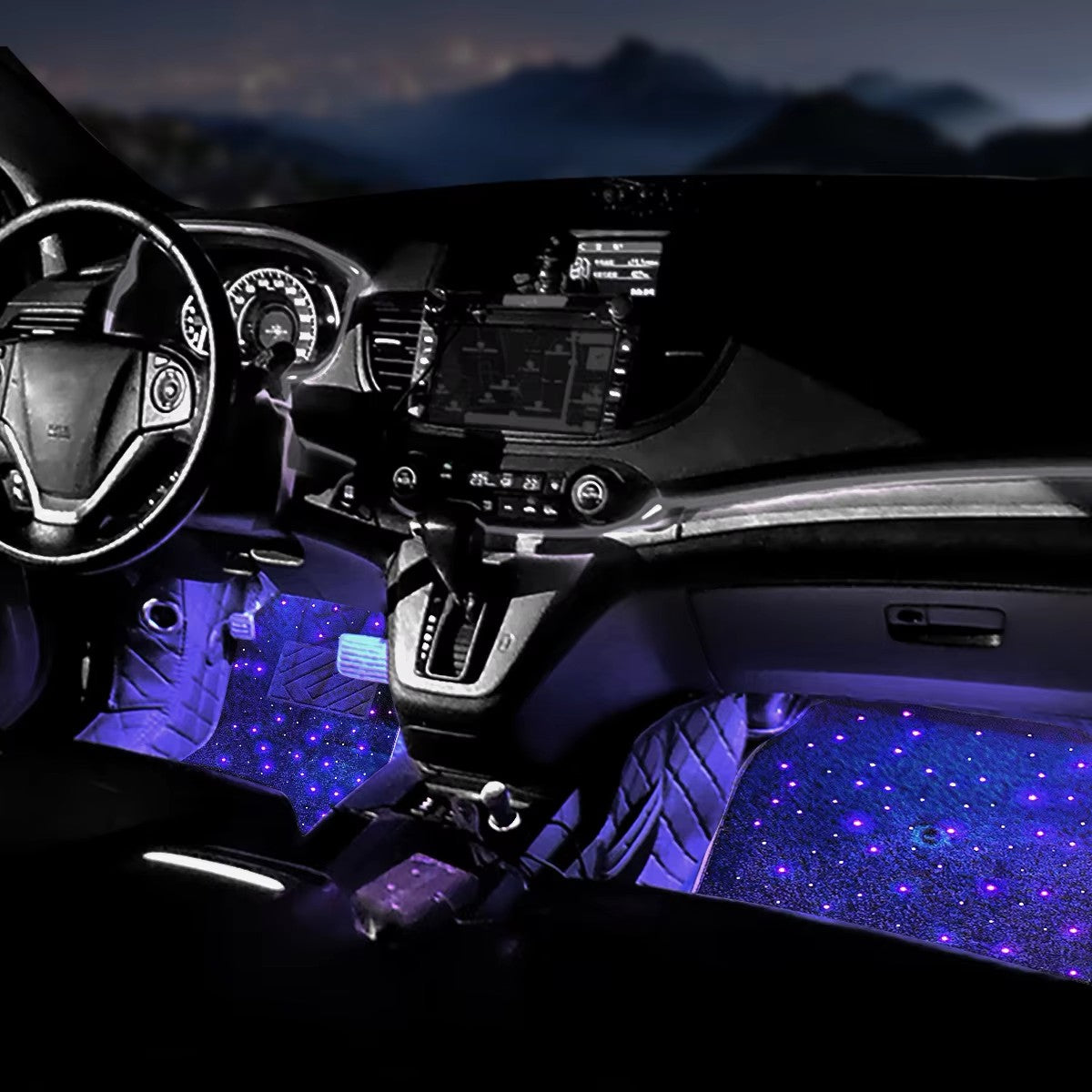✨4PCS RGB Starlight LED Car Floor Mats ✨