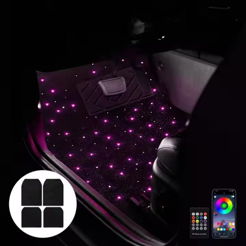 ✨4PCS RGB Starlight LED Car Floor Mats ✨